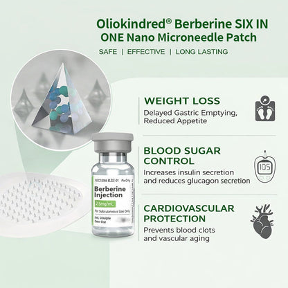 2026 Breakthrough: Lose Stubborn Fat While Keeping Skin Tight – New Oliokindred® BerberineExtract 6-in-1 Nano Microneedle Patch