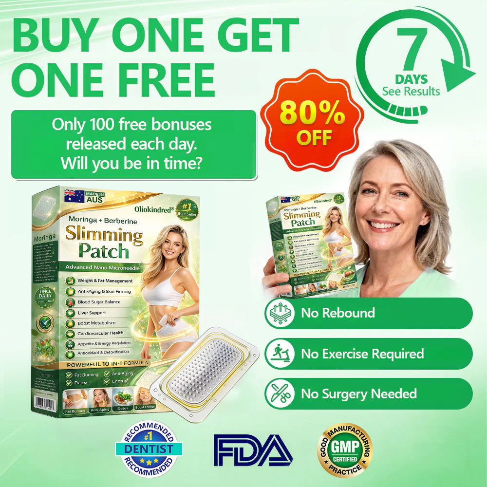 2026 Breakthrough: Lose Stubborn Fat While Keeping Skin Tight – New Oliokindred® BerberineExtract 6-in-1 Nano Microneedle Patch