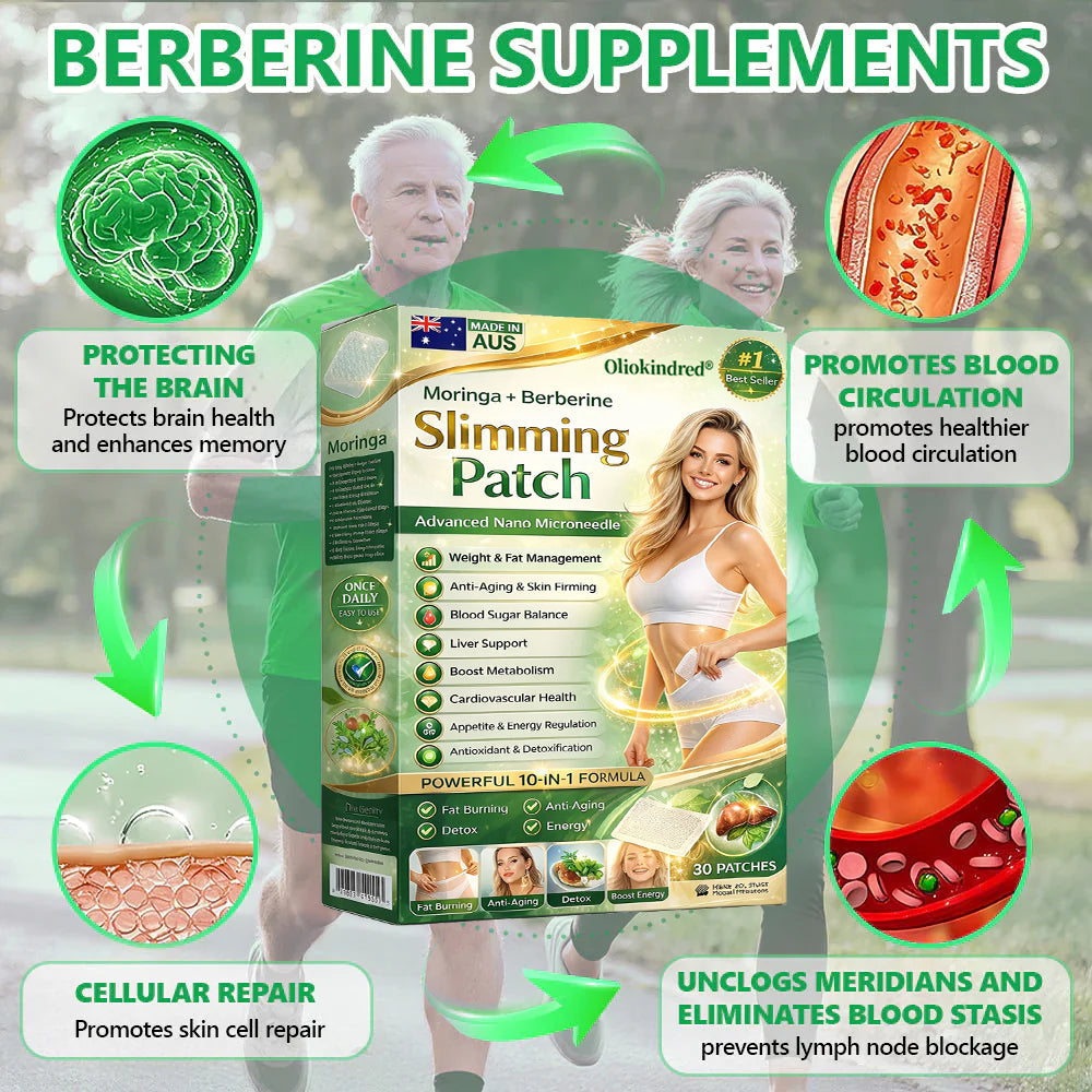 2026 Breakthrough: Lose Stubborn Fat While Keeping Skin Tight – New Oliokindred® BerberineExtract 6-in-1 Nano Microneedle Patch