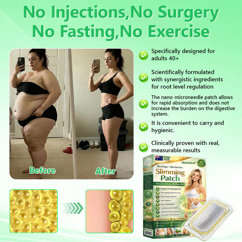 2026 Breakthrough: Lose Stubborn Fat While Keeping Skin Tight – New Oliokindred® BerberineExtract 6-in-1 Nano Microneedle Patch