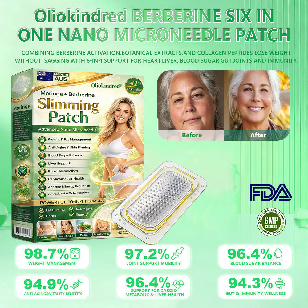 2026 Breakthrough: Lose Stubborn Fat While Keeping Skin Tight – New Oliokindred® BerberineExtract 6-in-1 Nano Microneedle Patch