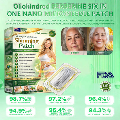 2026 Breakthrough: Lose Stubborn Fat While Keeping Skin Tight – New Oliokindred® BerberineExtract 6-in-1 Nano Microneedle Patch