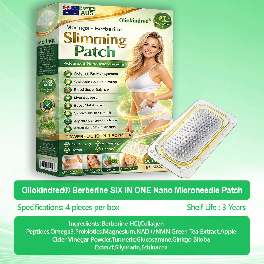 2026 Breakthrough: Lose Stubborn Fat While Keeping Skin Tight – New Oliokindred® BerberineExtract 6-in-1 Nano Microneedle Patch