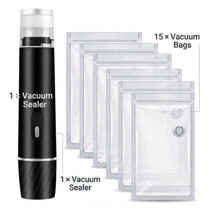 Mini Handheld Vacuum Sealer – Compact Storage & Travel Solution