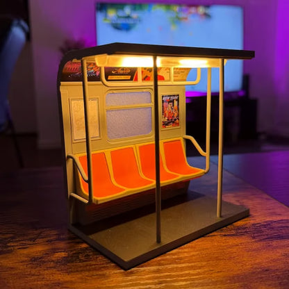 🚇NYC Subway Train Lamp – Rechargeable & USB Powered | Includes 3 Interchangeable Posters 🔥Buy 2 Free Shipping (Clean, no pee smell🤣)
