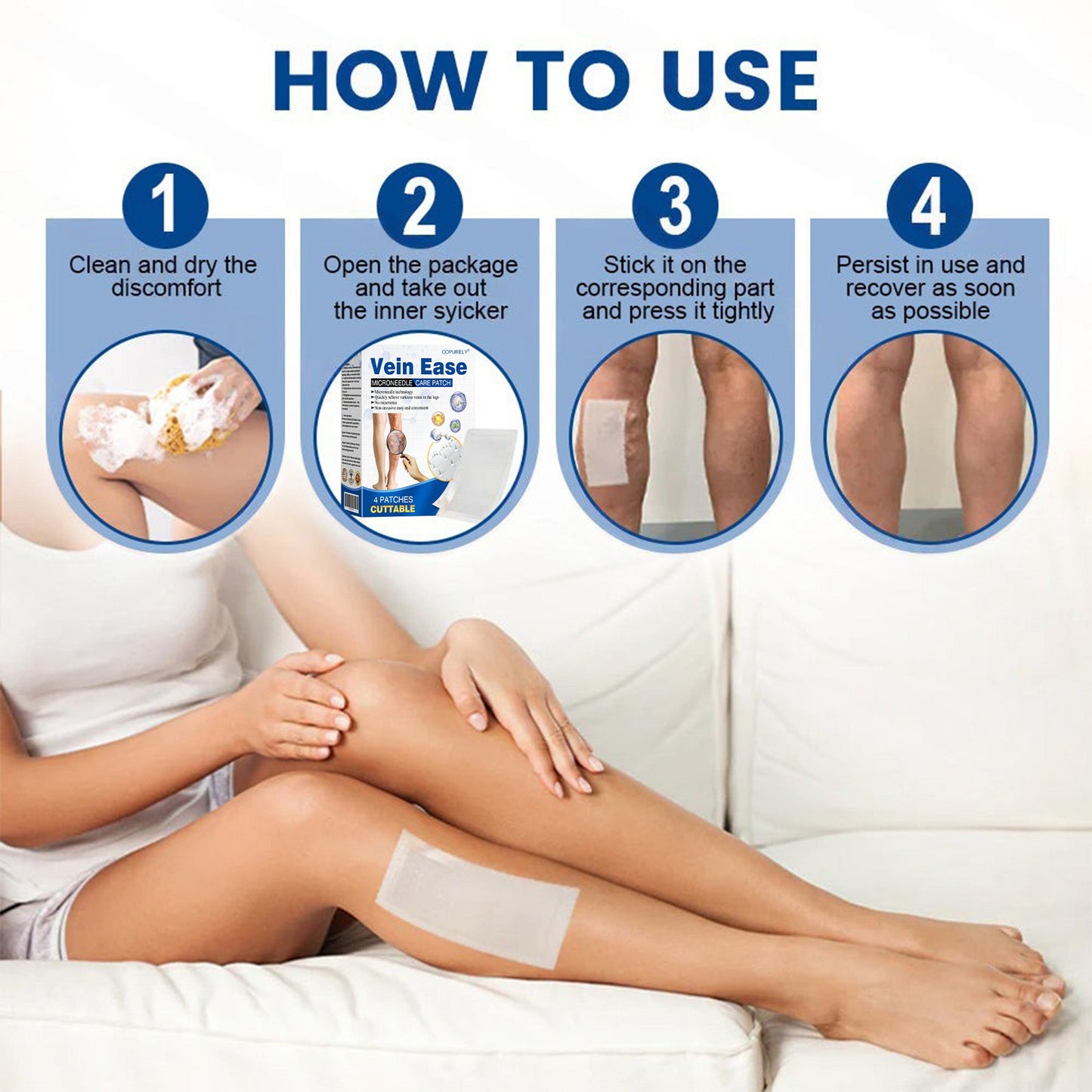 🇺🇸👨‍⚕️🔥COPURELY® VeinEase Microneedle Care Patch⚡Instant Relief, Long-Term Results