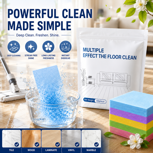 60-Pieces Multi-Effect Floor Cleaning Sheets