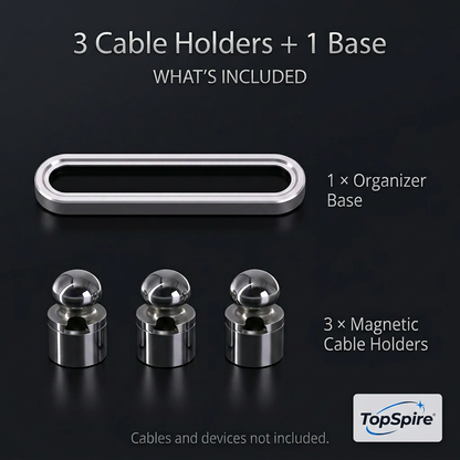 Magnetic Cable Organizer|Adjustable Fit · Magnetic Hold · Premium Finish