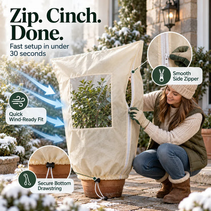 Plant Frost Cover Nonwoven Reusable Warm Shrubs Blanket