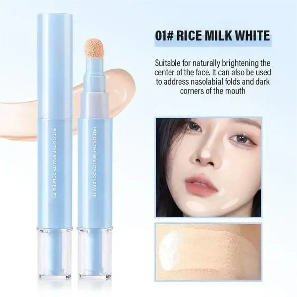 Concealer & Foundation mit Doppeleffekt Augen-Concealer – 24 Stunden lang haltbar, hohe Deckkraft, mattes Finish.