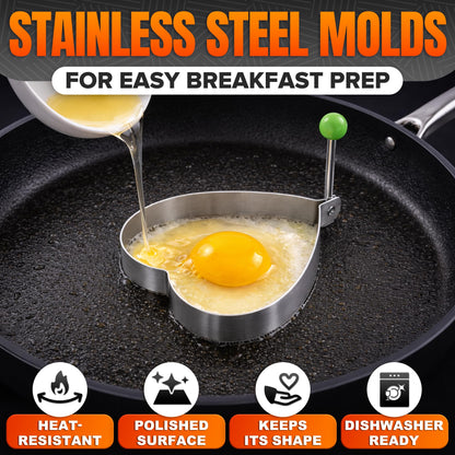 5 Counts Set Fried Egg Rings Molds