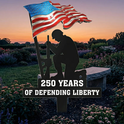 🥇 250 Years of Defending Liberty Metal Garden Stake