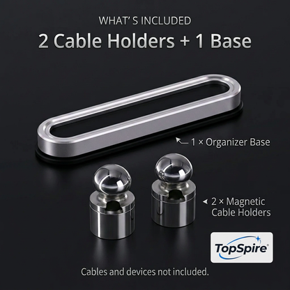 Magnetic Cable Organizer|Adjustable Fit · Magnetic Hold · Premium Finish