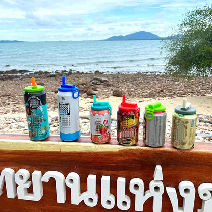 Spill-Proof Soda Lids with Reusable Straws