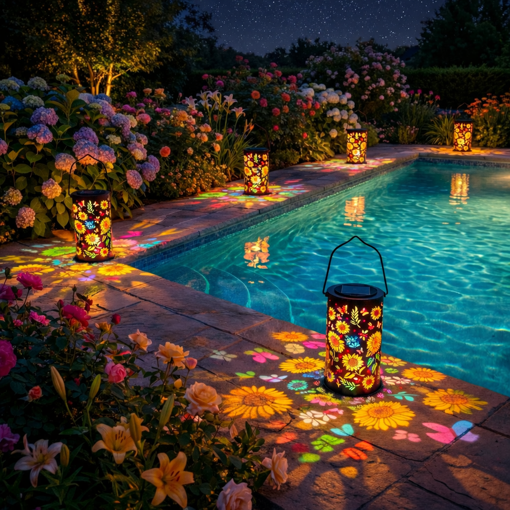 🔥HOT SALE 49% OFF-🌞Colorful Sunflower Glow Solar Garden Lantern