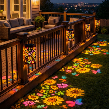 🔥HOT SALE 49% OFF-🌞Colorful Sunflower Glow Solar Garden Lantern