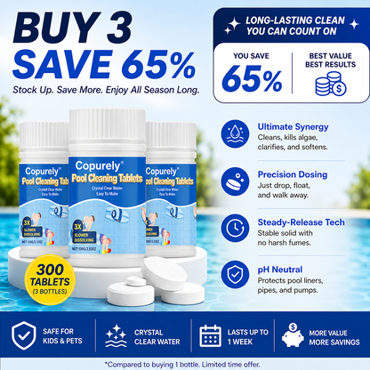 The Next-Gen Pool Purifier is here ✨ 2X Stronger Algae Control, Gentle & Safe for Kids! 👨‍👩‍👧‍👦