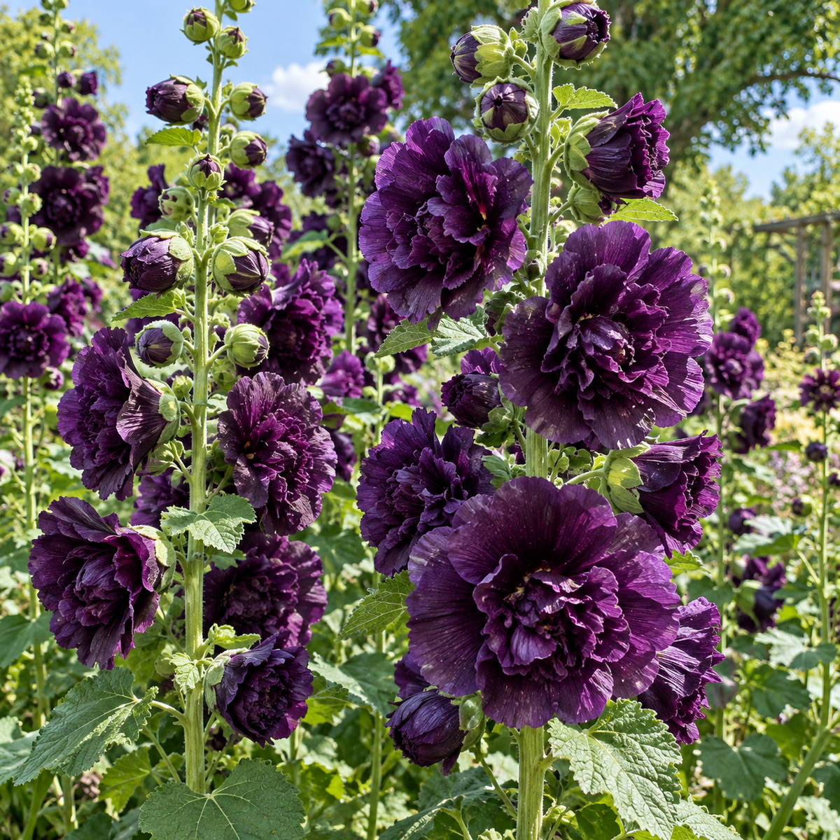 🌺 Grow Rare Double Hollyhock — The Most Wanted Flower of 2026