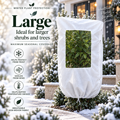 Plant Frost Cover Nonwoven Reusable Warm Shrubs Blanket