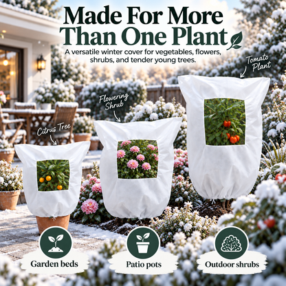 Plant Frost Cover Nonwoven Reusable Warm Shrubs Blanket
