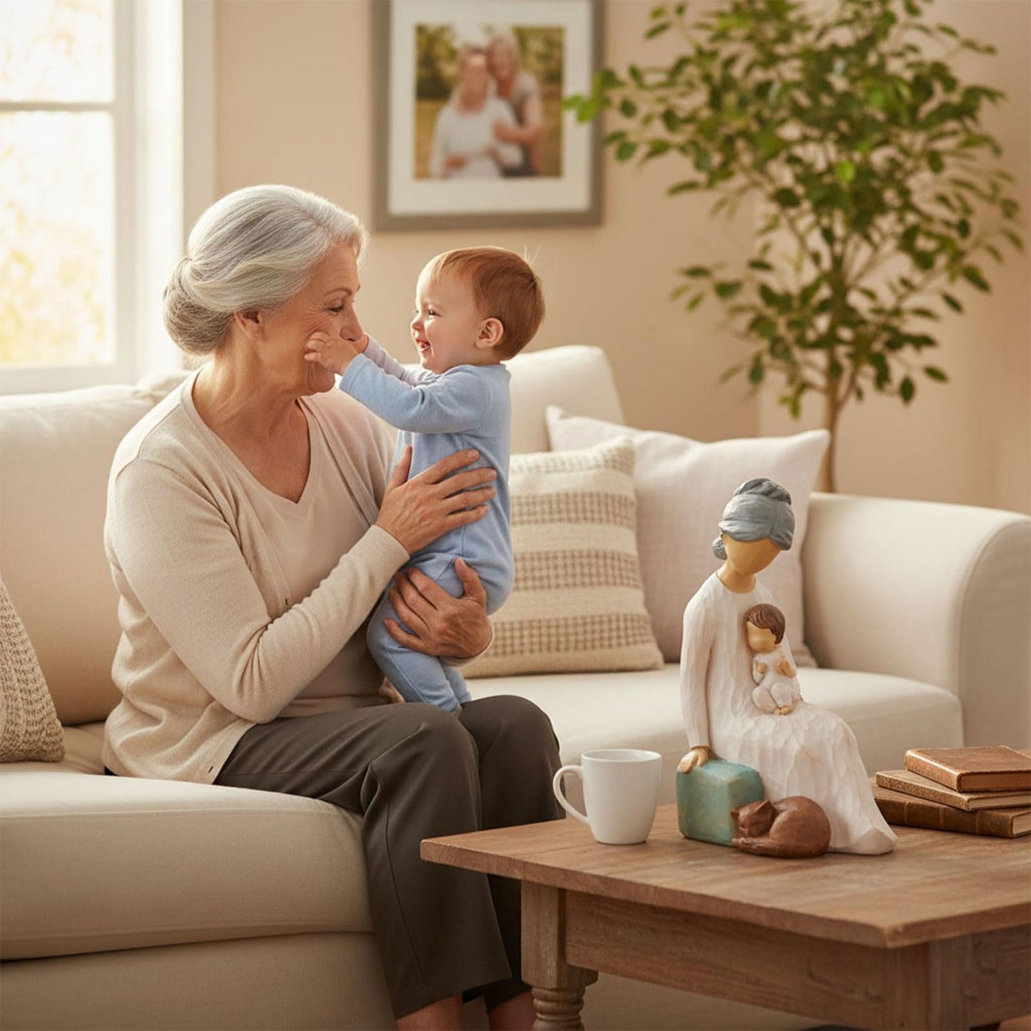 Mother Daughter Figurine