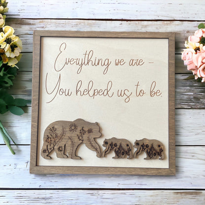 Family Sign Wall Art Display Piece
