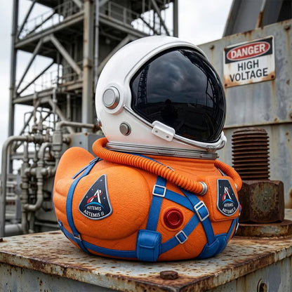 🔥🦆Limited Edition Artemis II Mission Moon Launch Commemorative Astronaut Duck