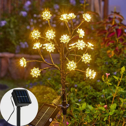 Outdoor Waterproof Cherry Blossom Multicolor Solar Garden Lights🌞💡