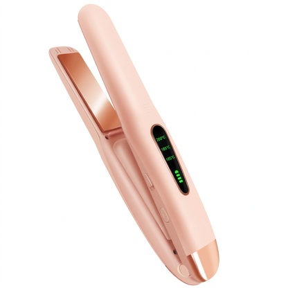 Cordless 2-in-1 Mini Hair Straightener & Curler