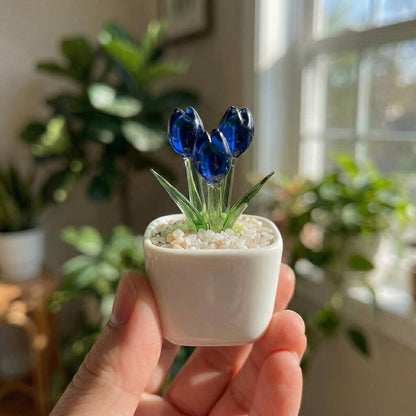 Glass Everlasting Tulips