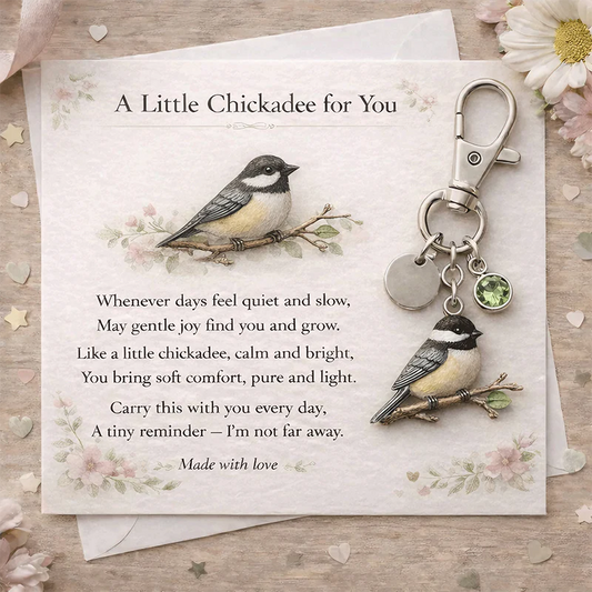 A Little Chickadee for You keychain-A Meaningful Mother’s Day Gift Filled with Love & Comfort