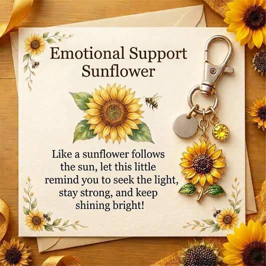 A Little Sunflower for You keychain-A Meaningful Mother’s Day Gift Filled with Love & Comfort