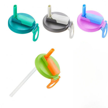 Spill-Proof Soda Lids with Reusable Straws