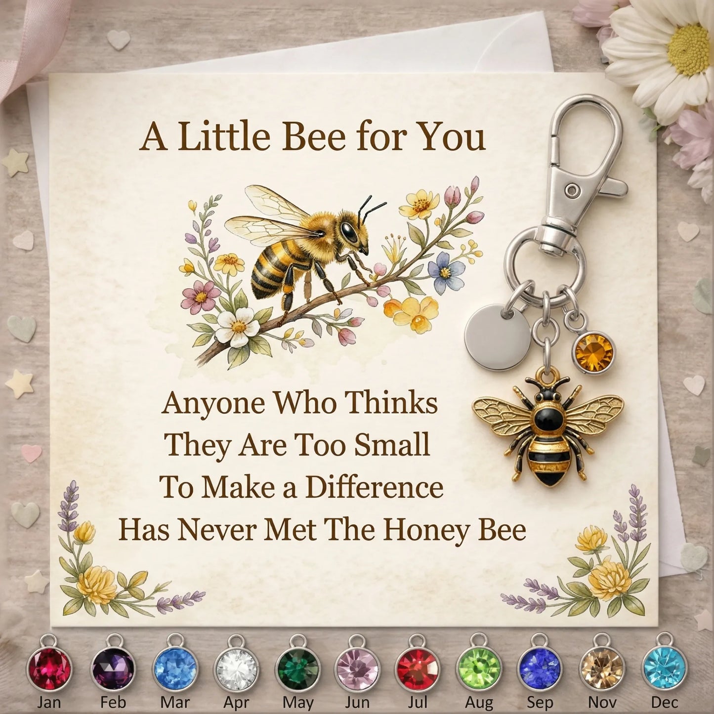 A Little Bee for You keychain-A Meaningful Mother’s Day Gift Filled with Love & Comfort