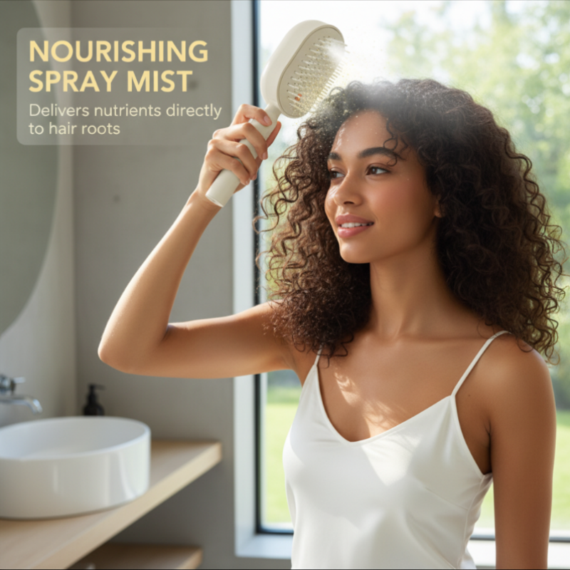 📢📢60% OFF!! ⏰✨Electric hairbrush with spray and massage🔥